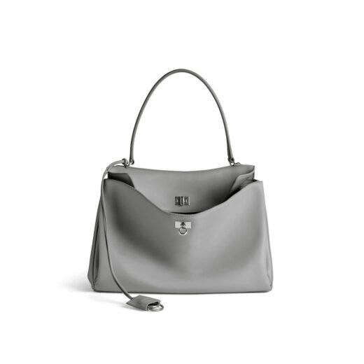 Balenciaga Sac À Main Rodeo Moyen pour Femme en Gris Nuage
