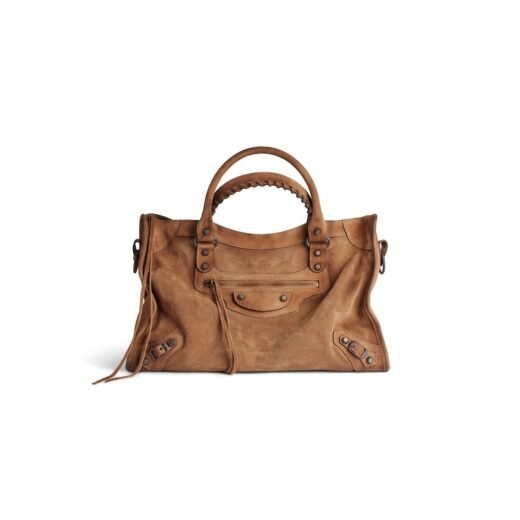 Balenciaga Sac Le City Moyen en Camel – 8230582AB2A2533