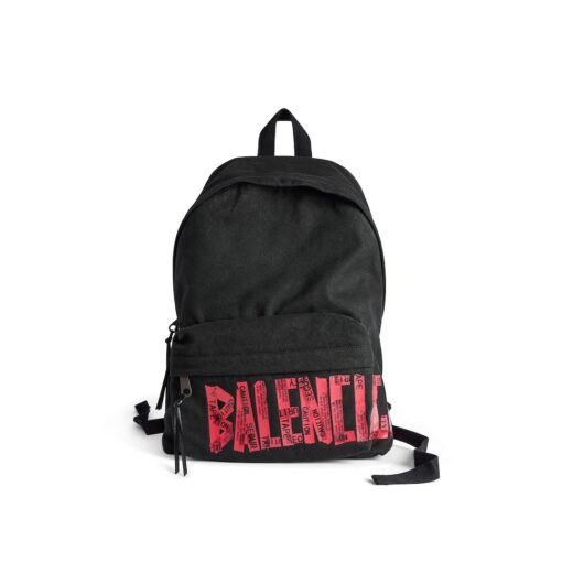 Balenciaga Sac À Dos Tape Type pour Homme en Noir/rouge