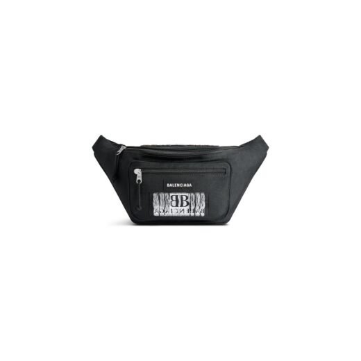 Balenciaga Sac Ceinture Explorer pour Homme en Noir