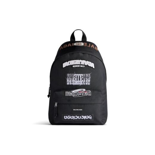 Balenciaga Sac À Dos Explorer pour Homme en Noir