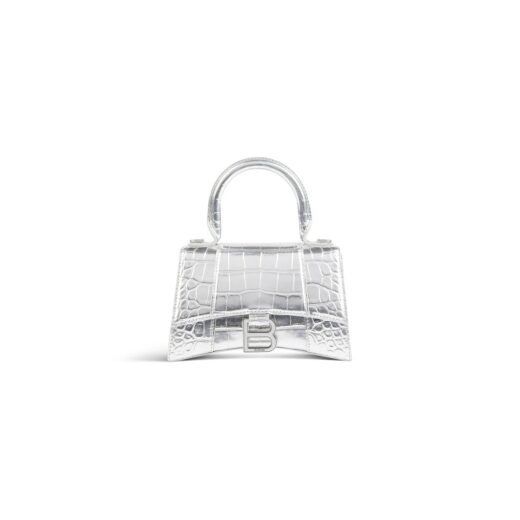 Balenciaga Sac À Main Hourglass Xs pour Femme en Argent