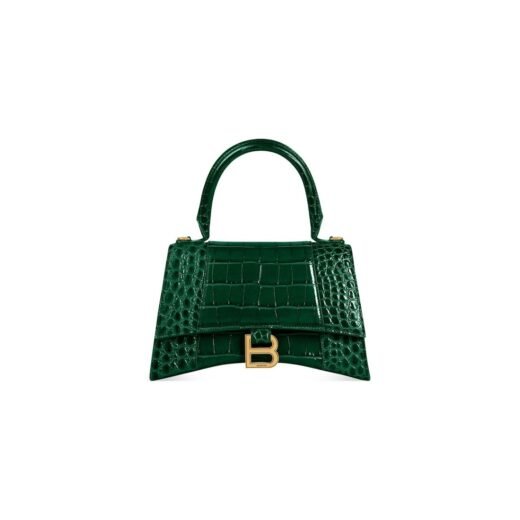 Balenciaga Sac À Main Hourglass Petit pour Femme en Vert