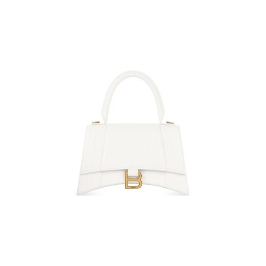 Balenciaga Sac À Main Hourglass Petit pour Femme en Blanc