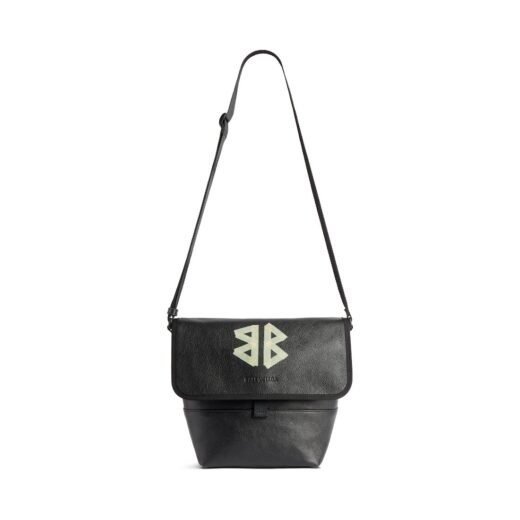 Balenciaga Sac Messenger Explorer Petit pour Homme en Noir