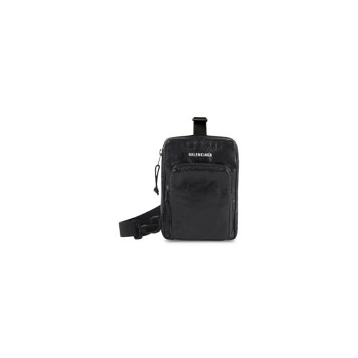 Balenciaga Sac Messenger À Bandoulière Explorer pour Homme en Noir