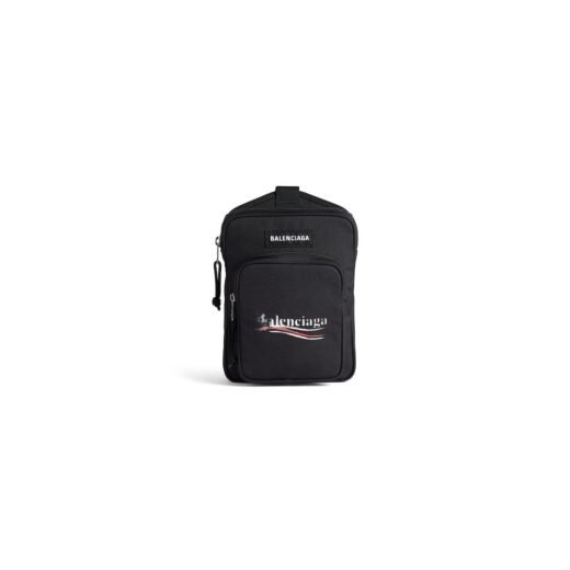 Balenciaga Sac Messenger À Bandoulière Explorer pour Homme en Noir