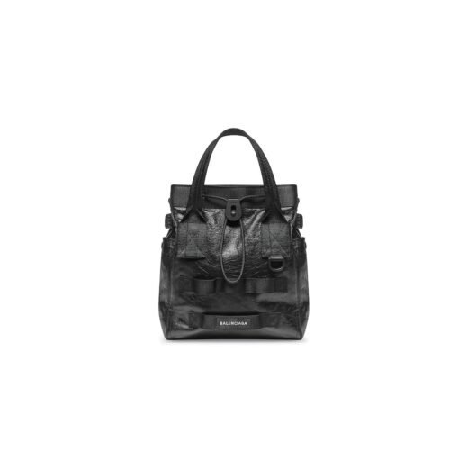 Balenciaga Sac Cabas Army Petit pour Homme en Noir