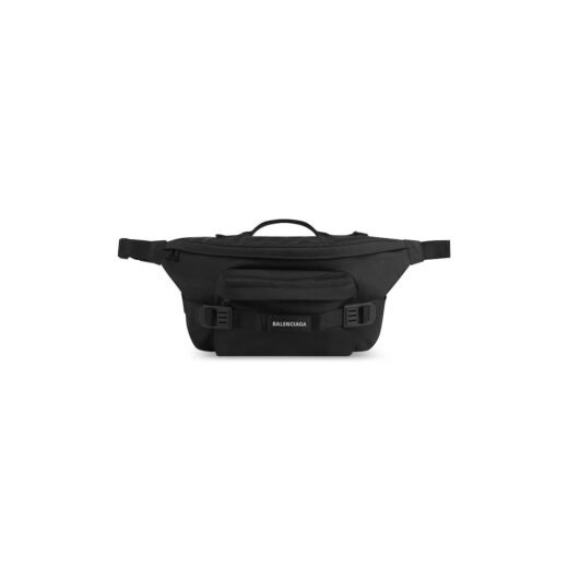 Balenciaga Sac Ceinture Army Grand pour Homme en Noir
