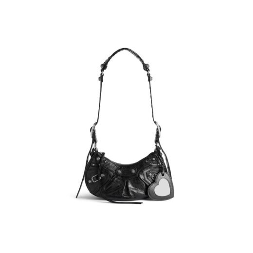 Balenciaga Sac Porté Épaule Le Cagole Xs en Noir – 6713091VG9Y1000