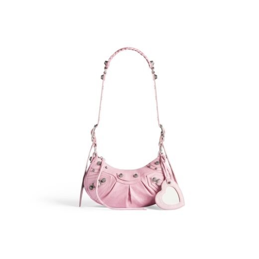 Balenciaga Sac Porté Épaule Le Cagole Xs pour Femme en Rose Clair