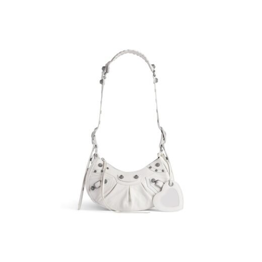 Balenciaga Sac Porté Épaule Le Cagole Xs en Blanc