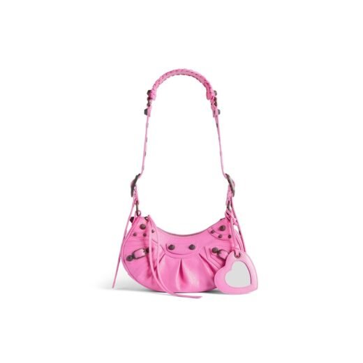 Balenciaga Sac Porté Épaule Le Cagole Xs pour Femme en Rose Brillant