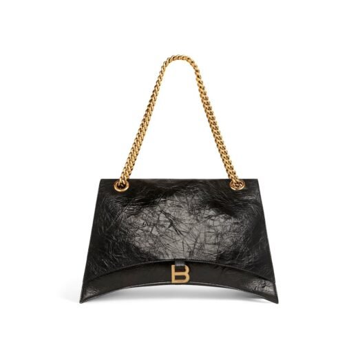 Balenciaga Sac Avec Chaîne Crush Grand pour Femme en Noir