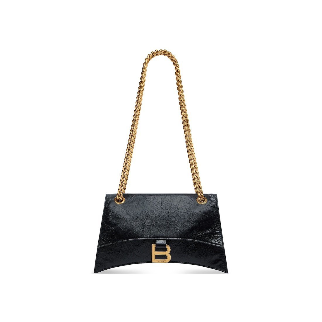Balenciaga Sac Avec Chaîne Crush Petit pour Femme en Noir