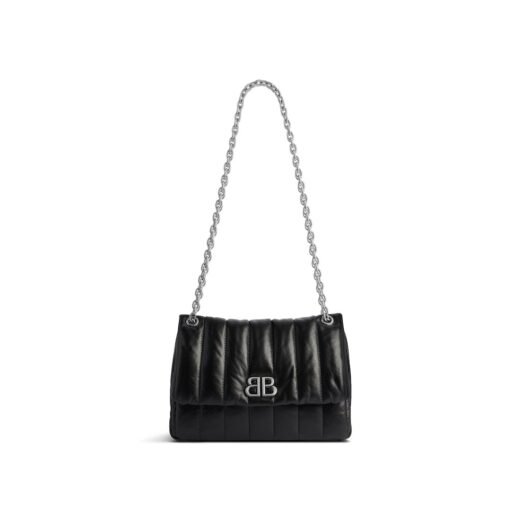 Balenciaga Sac Monaco Mini pour Femme en Noir