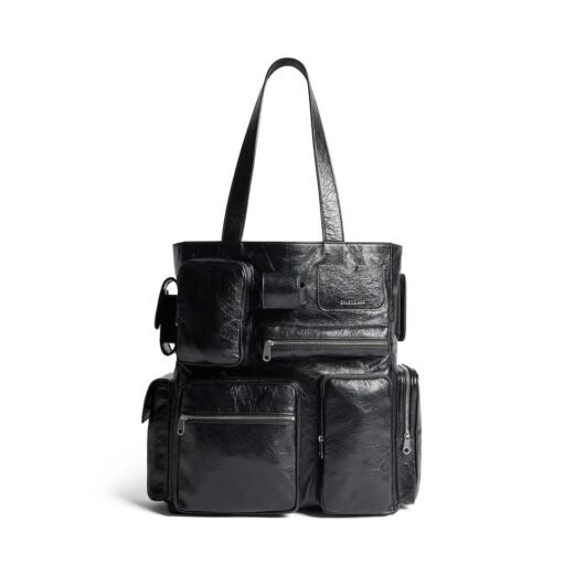 Balenciaga Sac Cabas Superbusy pour Homme en Noir