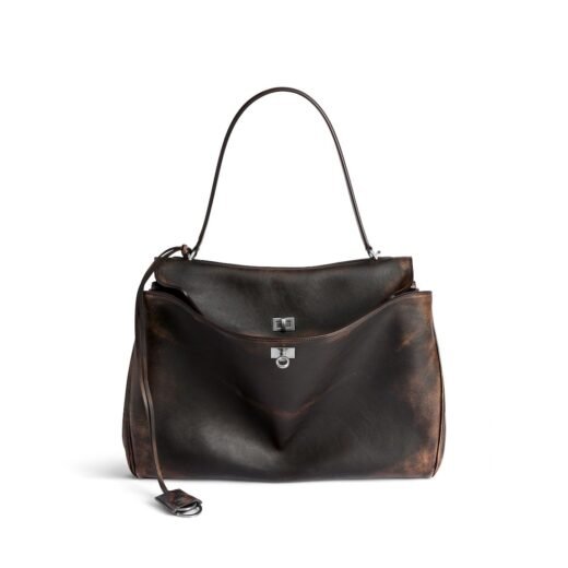 Balenciaga Sac À Main Rodeo Grand pour Homme en Marron