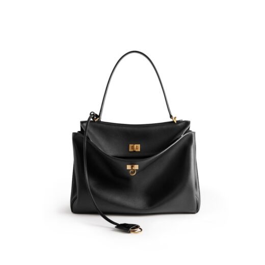 Balenciaga Sac À Main Rodeo Moyen pour Femme en Noir