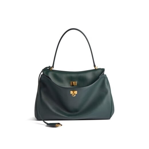 Balenciaga Sac À Main Rodeo Moyen pour Femme en Vert Sapin