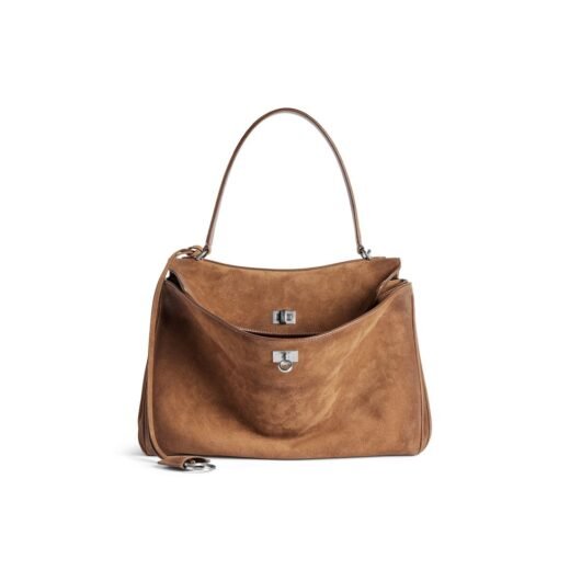 Balenciaga Sac À Main Rodeo Moyen pour Femme en Camel