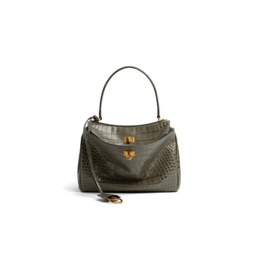 Balenciaga Sac À Main Rodeo Petit en Vert Militaire