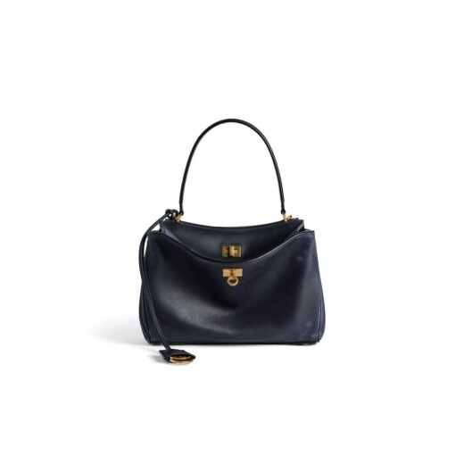 Balenciaga Sac À Main Rodeo Petit en Bleu Marine