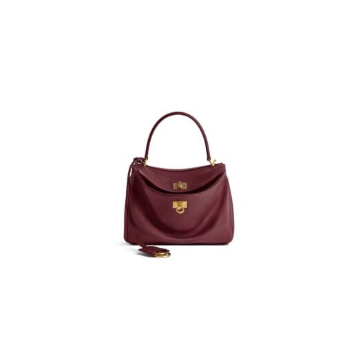 Balenciaga Sac À Main Rodeo Mini pour Femme en Bordeaux Foncé