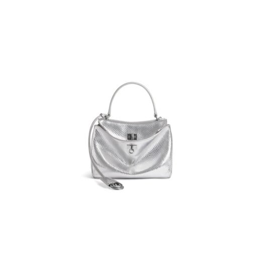 Balenciaga Sac À Main Rodeo Mini pour Femme en Argent