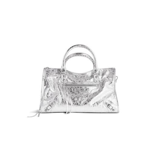 Balenciaga Sac Le City Moyen pour Femme en Argent