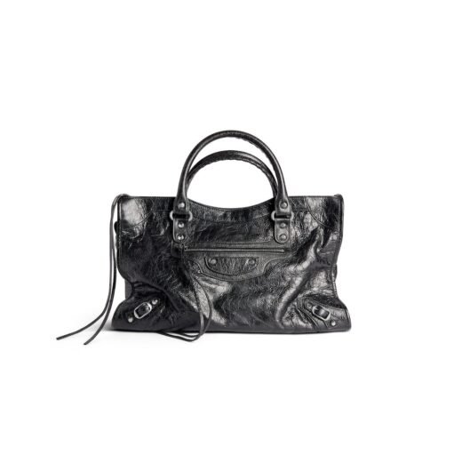 Balenciaga Sac Le City Moyen en Noir