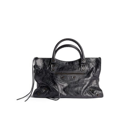 Balenciaga Sac Le City Moyen pour Femme en Noir