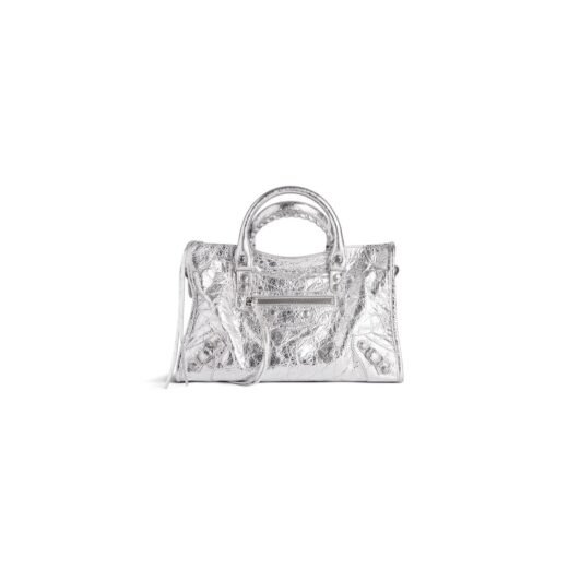 Balenciaga Sac Le City Petit en Argent