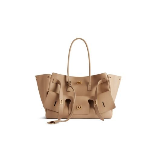 Balenciaga Sac Carry All Bel Air Moyen pour Femme en Latte