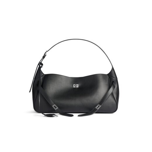 Balenciaga Sac Porté Épaule Bel Air Moyen pour Femme en Noir