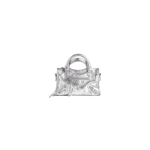 Balenciaga Sac Le City Mini pour Femme en Argent
