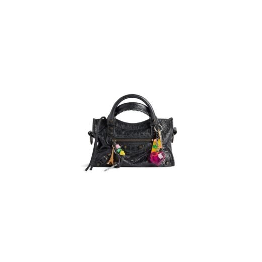 Balenciaga Sac Le City Mini Avec Charms en Noir