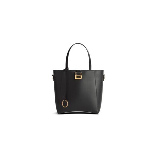 Balenciaga Sac Cabas Hourglass Soft Petit en Noir