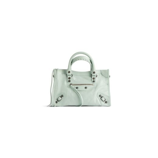 Balenciaga Sac Le City Petit pour Femme en Vert Minéral