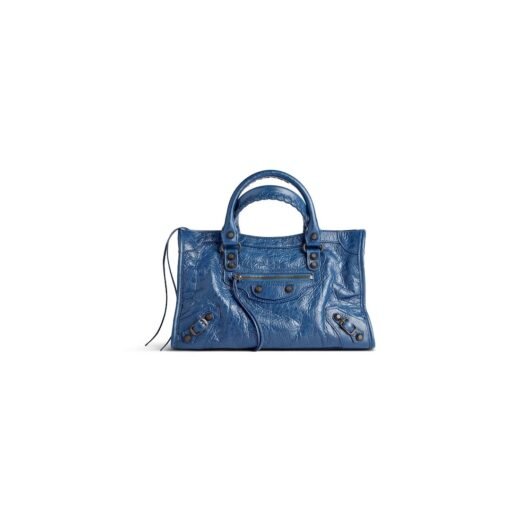 Balenciaga Sac Le City Petit en Bleu Minéral