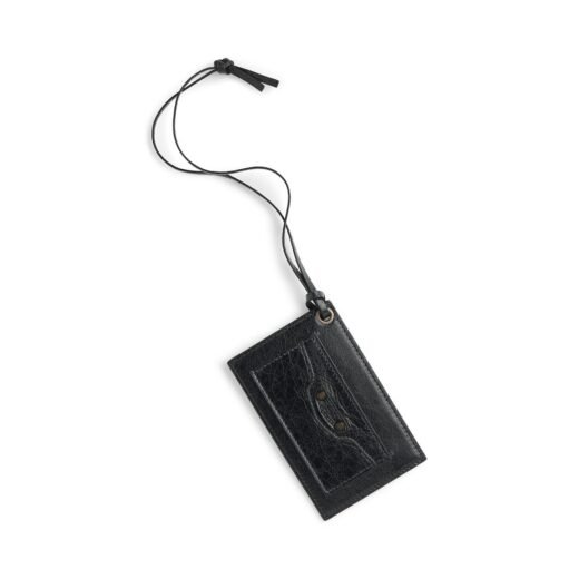 Balenciaga Miroir Porte-cartes Charm Le City pour Femme en Noir
