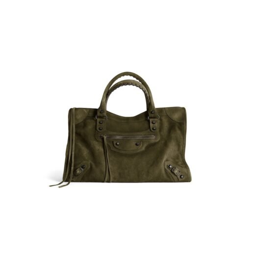 Balenciaga Sac Le City Moyen pour Femme en Kaki