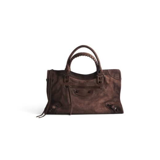 Balenciaga Sac Le City Moyen pour Femme en Espresso Clair