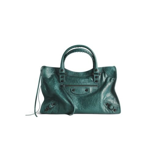 Balenciaga Sac Le City Moyen pour Femme en Émeraude Foncé
