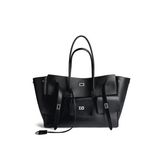 Balenciaga Sac Carry All Bel Air Grand pour Femme en Noir