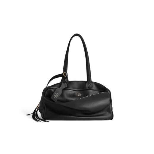 Balenciaga Sac Bowling Carrie Moyen en Noir