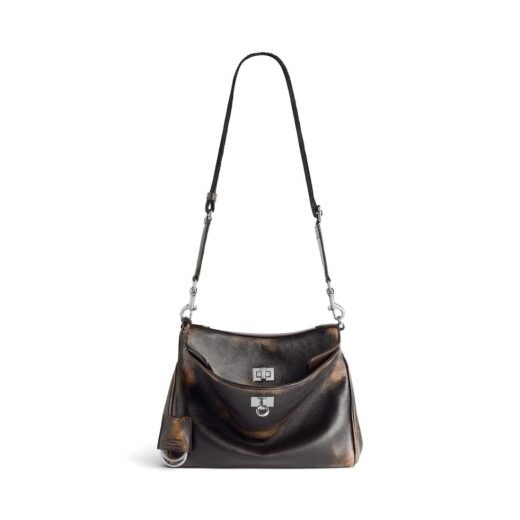 Balenciaga Sac Messenger Rodeo Petit pour Homme en Marron