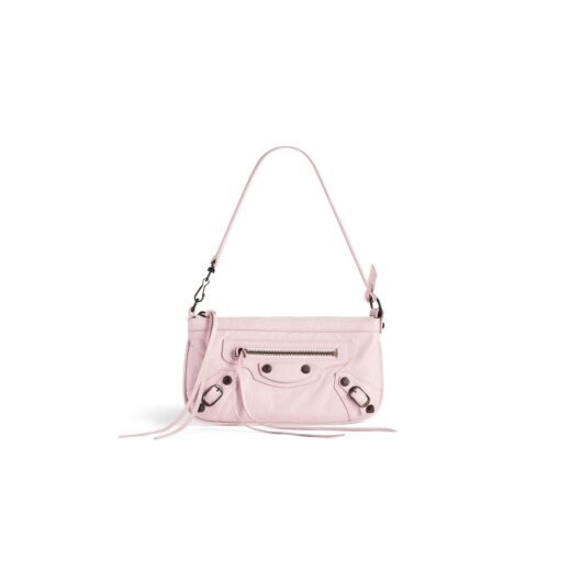 Balenciaga Pochette À Bandoulière Le City pour Femme en Rose Pétale
