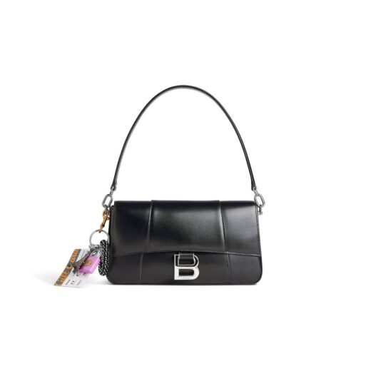 Balenciaga Sac Sling Hourglass Moyen Avec Charms pour Femme en Noir