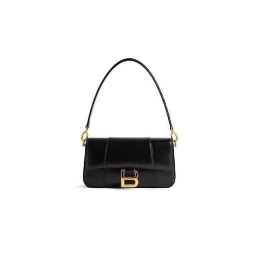 Balenciaga Sac Sling Hourglass Petit pour Femme en Noir